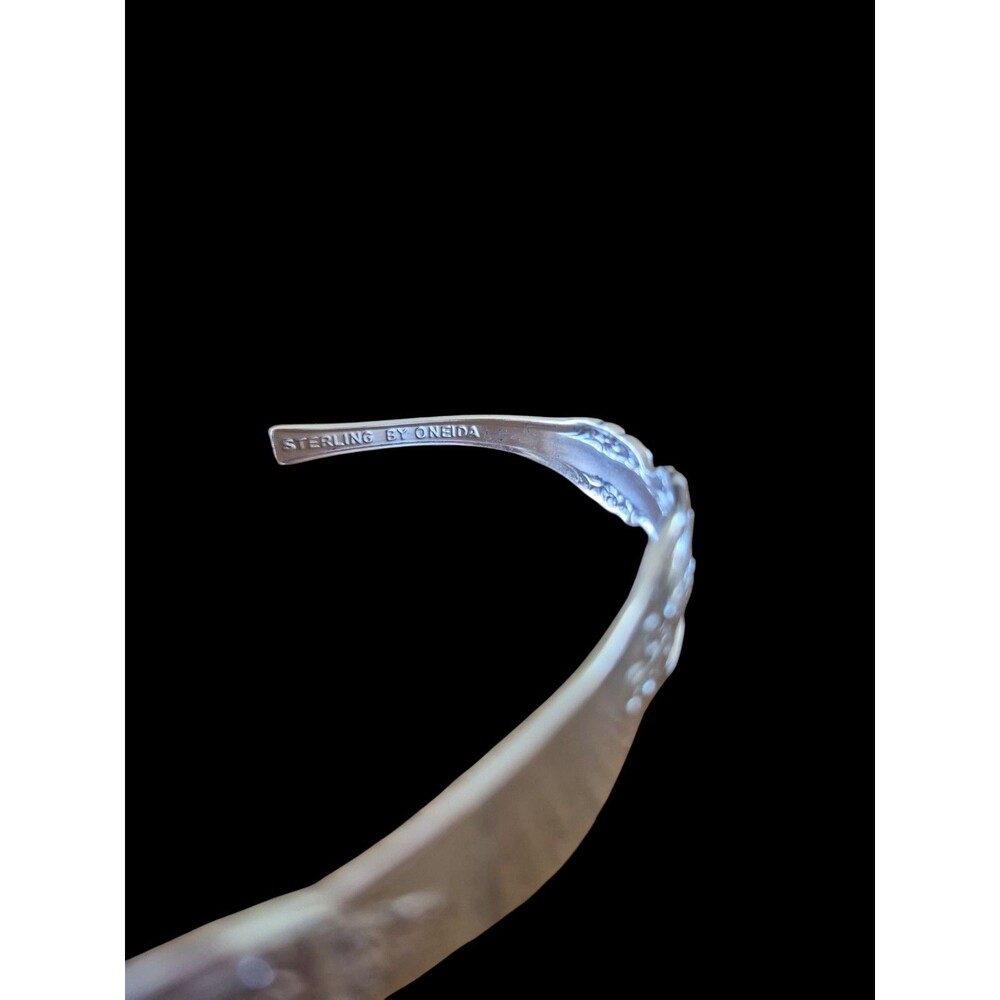 Vintage Oneida Sterling Silver Spoon Cuff Bracelet - Picture 4 of 5